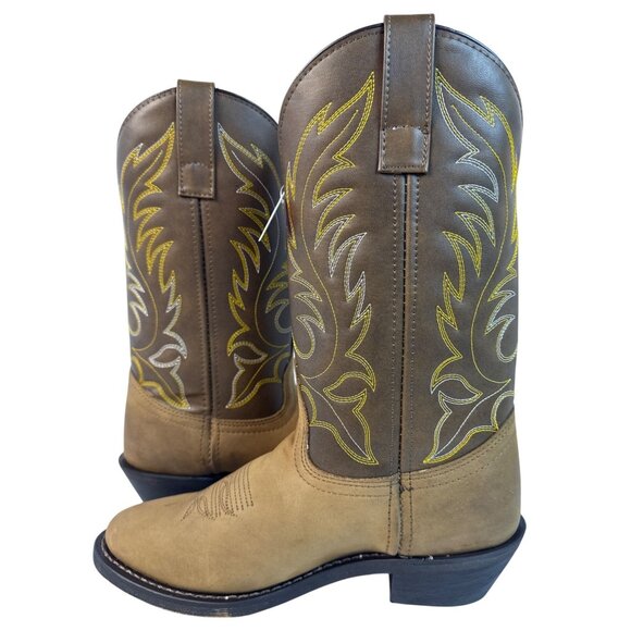 Laredo Women's Kadi Distressed Tan Leather Western Boots 5742 Size 7 M - Picture 3 of 13